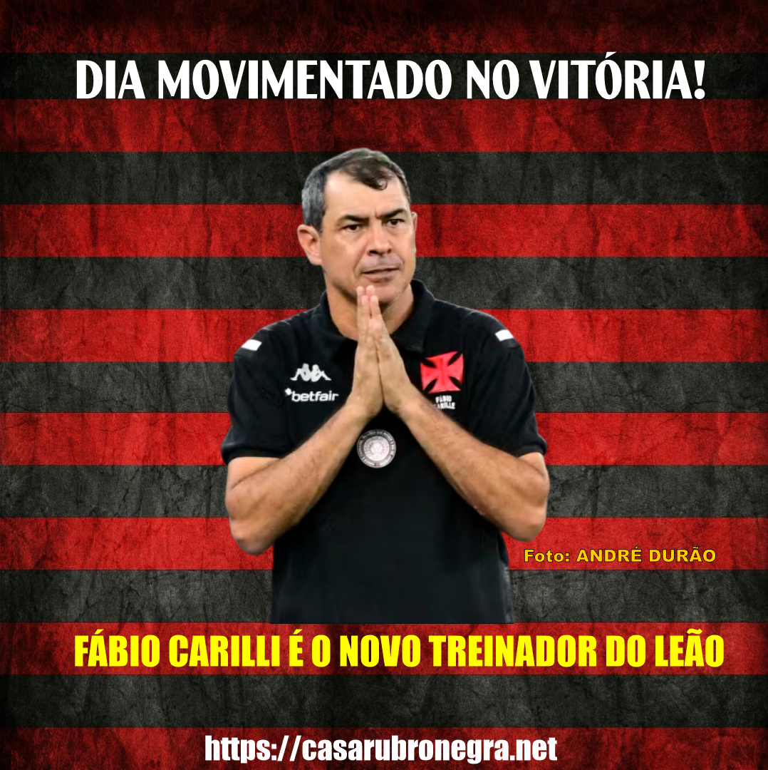 Vitória demite Thiago Carpini e anuncia Fábio Carille como novo treinador do clube