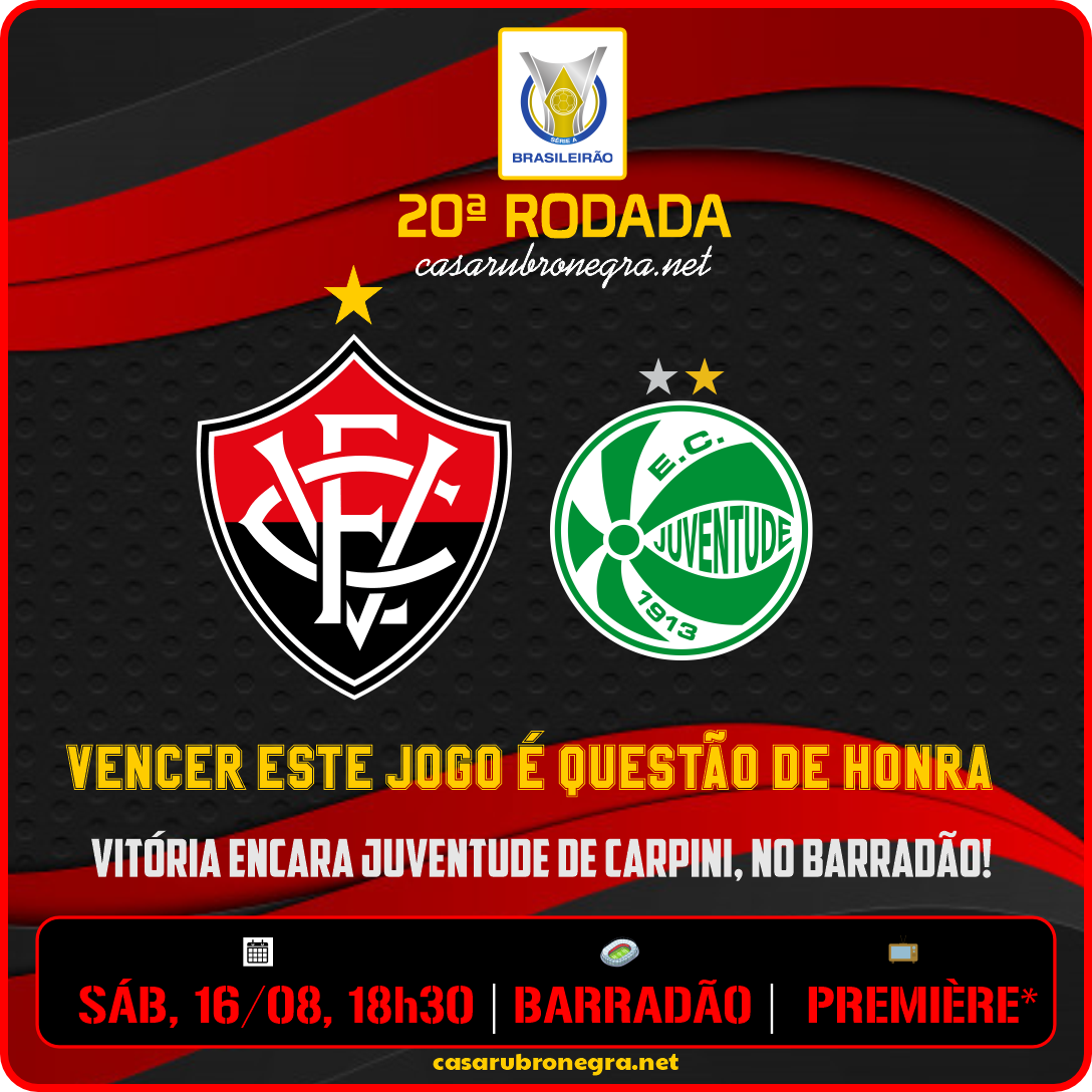 VITÓRIA x JUVENTUDE: Vencer é questão de honra!