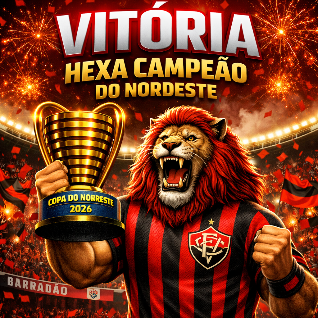 VITÓRIA É HEXA CAMPEÃO DO NORDESTE 2026