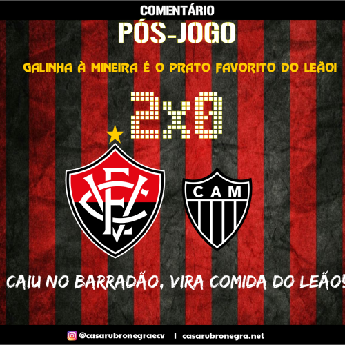 OPINIÃO: Vitória 2×0 Atlético-MG | Uma vitória para recuperar a moral