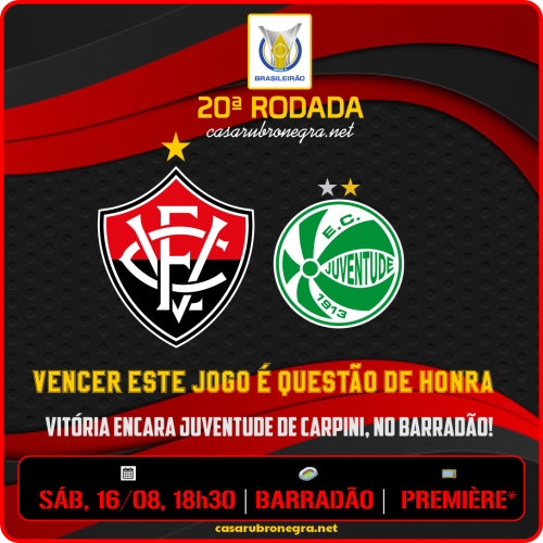 VITÓRIA x JUVENTUDE: Vencer é questão de honra!
