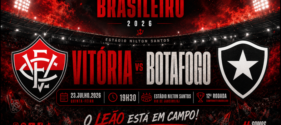 Vitória enfrenta o Botafogo no RJ em busca dos primeiros três pontos como visitante