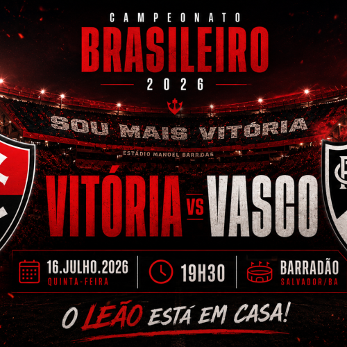 Vitória encara o Vasco no Barradão nesta quinta-feira