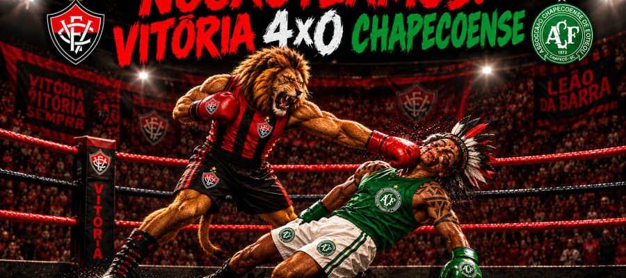 NOCAUTEAMOS: Vitória 4×0 Chapecoense